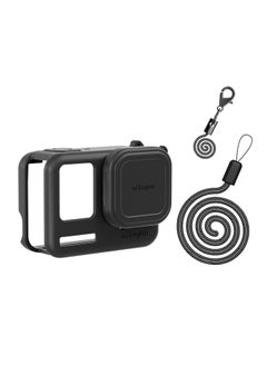 ماركة غير محددة غطاء حماية من السيليكون من AMAgisn Amai Insta360 AcePro ملحقات حماية لكاميرا Shadow Stone Ace Action - اللون: غطاء سيليكون Ace Pro مع غطاء عدسة - أسود  - Image 1