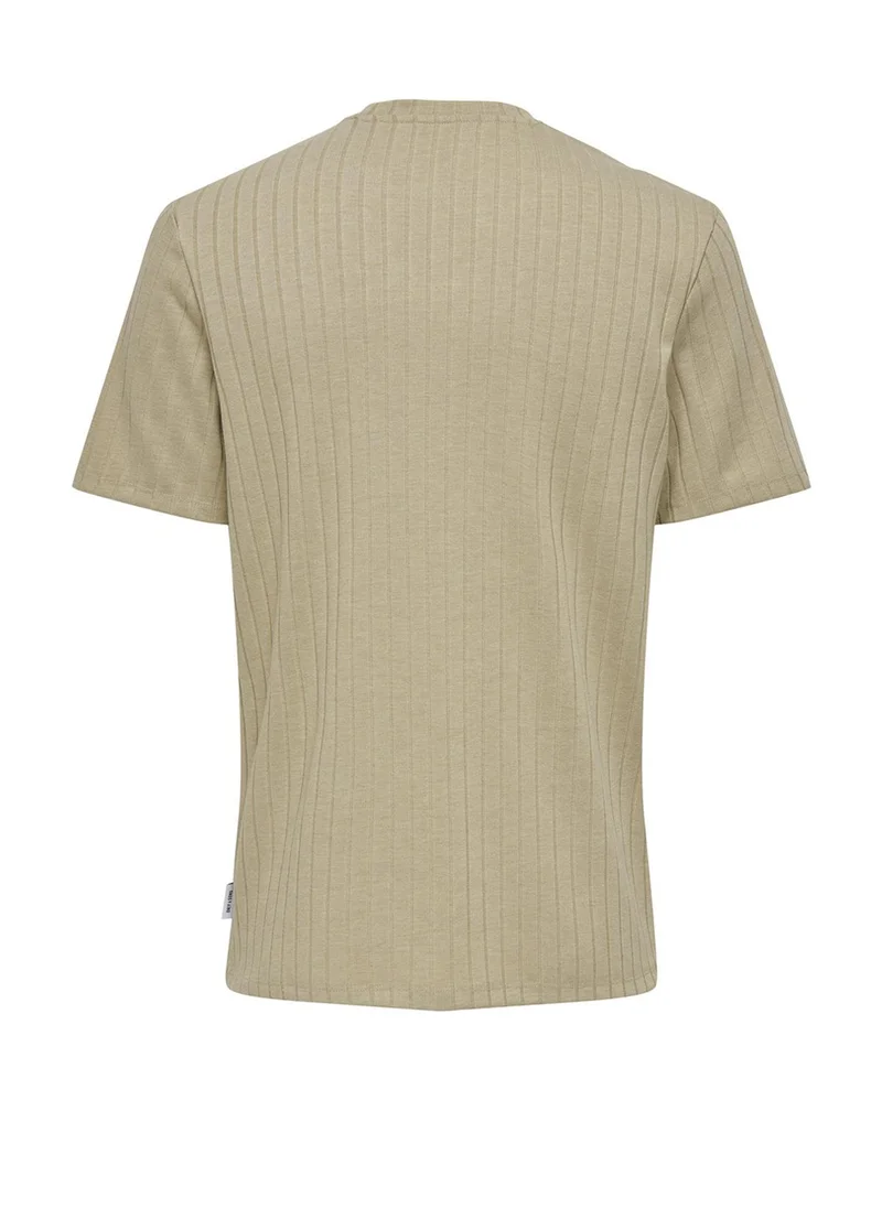 Only & Sons Brode Essential Crew Neck Short Sleeve T-Shirt