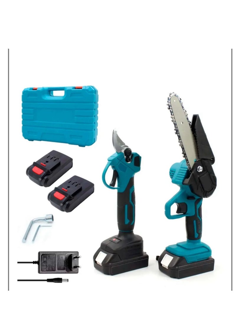 2-in-1 cordless tool set (electric pruner + mini saw ) - Image 1