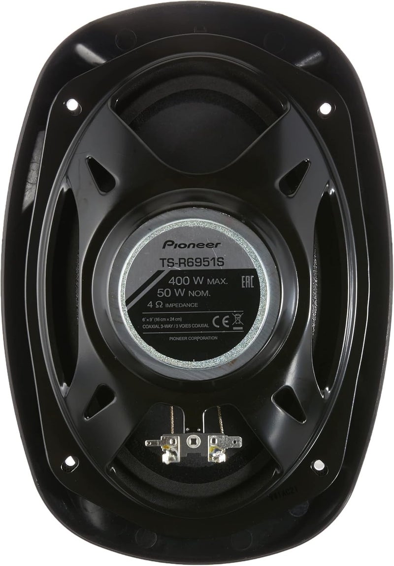 بايونير سماعات سيارة بايونير TS-R6951S ثلاثية الاتجاهات 6×9 بوصة | 400 واط ذروة | 50 واط RMS | صوت جهير عميق وصوت نقي - Image 3