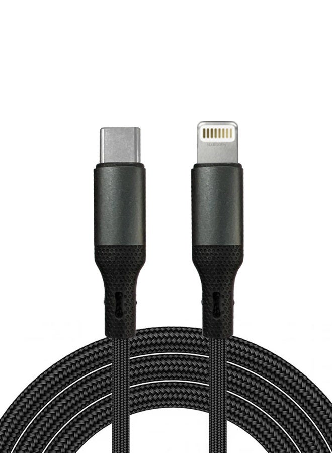 CATANES كابل شحن سريع USB-C إلى Lightning (1م) - مدعوم بتقنية PD، معتمد من MFi، تصميم متين مضفر من النايلون - Image 1