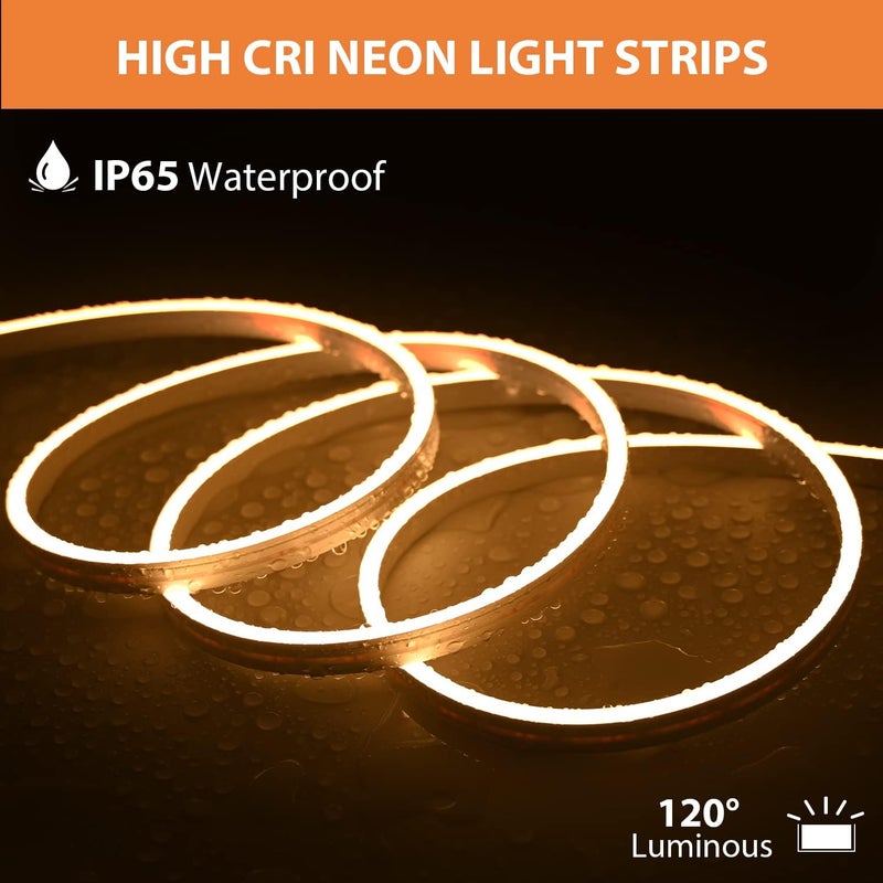 Errol 5 Meter neon Light Waterproof led Strip Lights Flexible neon Lights for Decoration neon Strip Light for Customized Name Waterproof Rope Light for IndoorOutdoor Warmwhite - Image 3