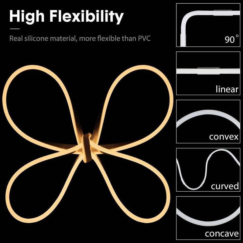 Errol 5 Meter neon Light Waterproof led Strip Lights Flexible neon Lights for Decoration neon Strip Light for Customized Name Waterproof Rope Light for IndoorOutdoor Warmwhite - Image 4