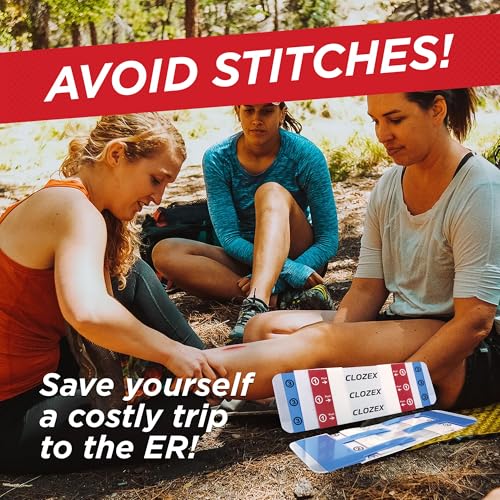 Clozex Emergency Laceration Closure Only- Close Wounds Without Stitches with This Surgical-Grade Skin Device. Available in 3 Variations for Wounds up to 1.0” or 3.5”. Life Happens, Be Ready! - Image 2