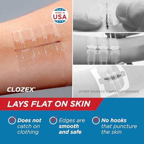 Clozex Emergency Laceration Closure Only- Close Wounds Without Stitches with This Surgical-Grade Skin Device. Available in 3 Variations for Wounds up to 1.0” or 3.5”. Life Happens, Be Ready! - Image 4