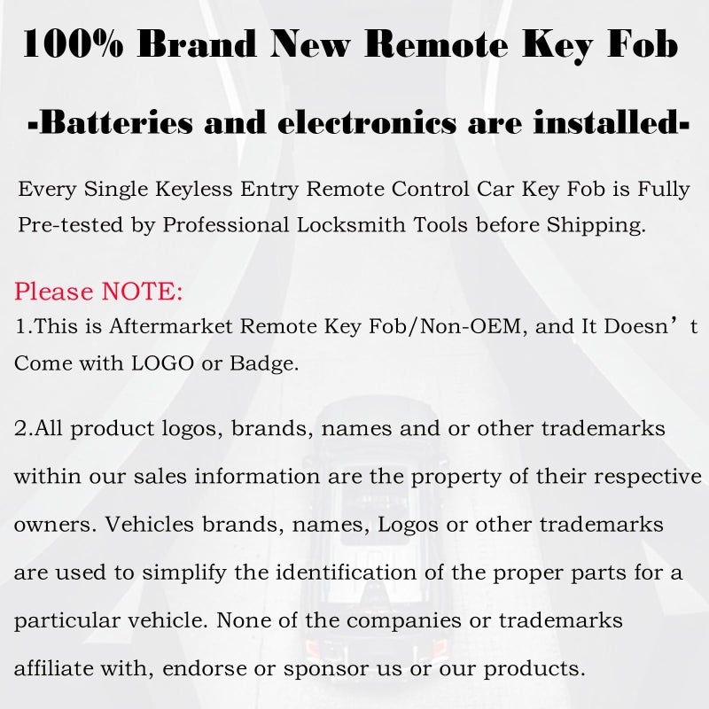MechanMagic Key Fob Replacement Compatible with Ford Explorer Expedition 2018-2022 Edge 2017-2022 Escape Lincoln Navigator 2020- Aviator Corsair Push Start Keyless Entry Remote Start 164-R8198 164-R8278 164-R8226 - Image 5