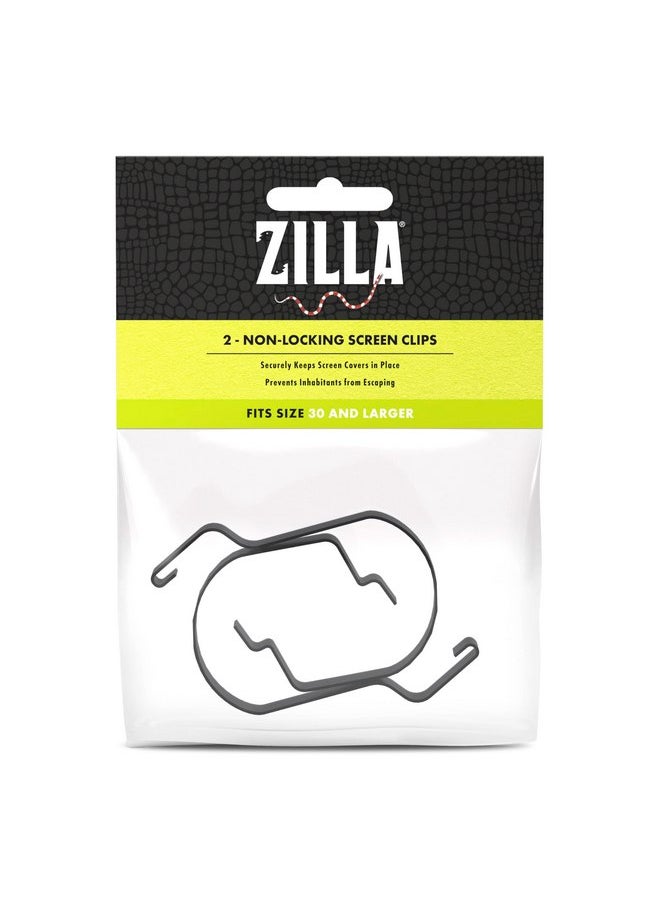 زيلا - مشبكات غير قابلة للقفل لشبكة الهواء النقي في حوض الزواحف من Zilla، عبوة من قطعتين، حجم كبير - Image 1