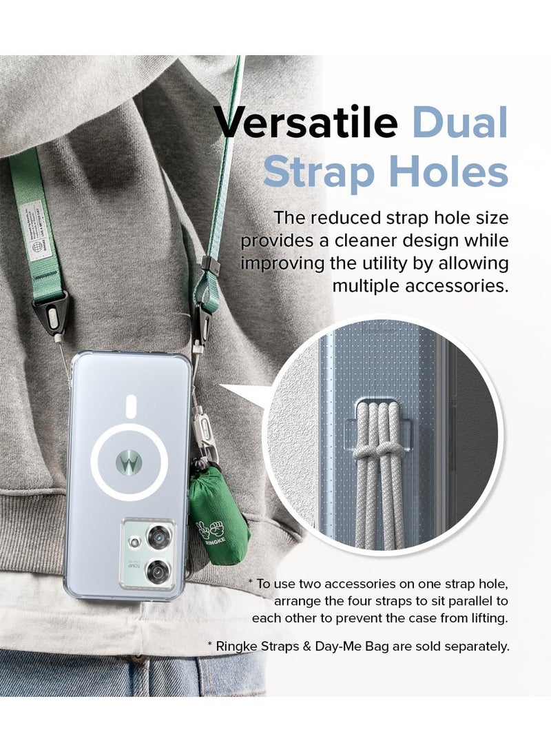 Techie حافظة موتورولا إيدج 40 نيو الشفافة مع ماغسيف - غلاف نحيف، مضاد للاصفرار مع حماية عدسة الكاميرا، حامل مغناطيسي متوافق - Image 2