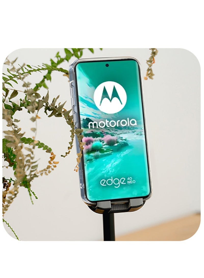 Techie حافظة موتورولا إيدج 40 نيو الشفافة مع ماغسيف - غلاف نحيف، مضاد للاصفرار مع حماية عدسة الكاميرا، حامل مغناطيسي متوافق - Image 3