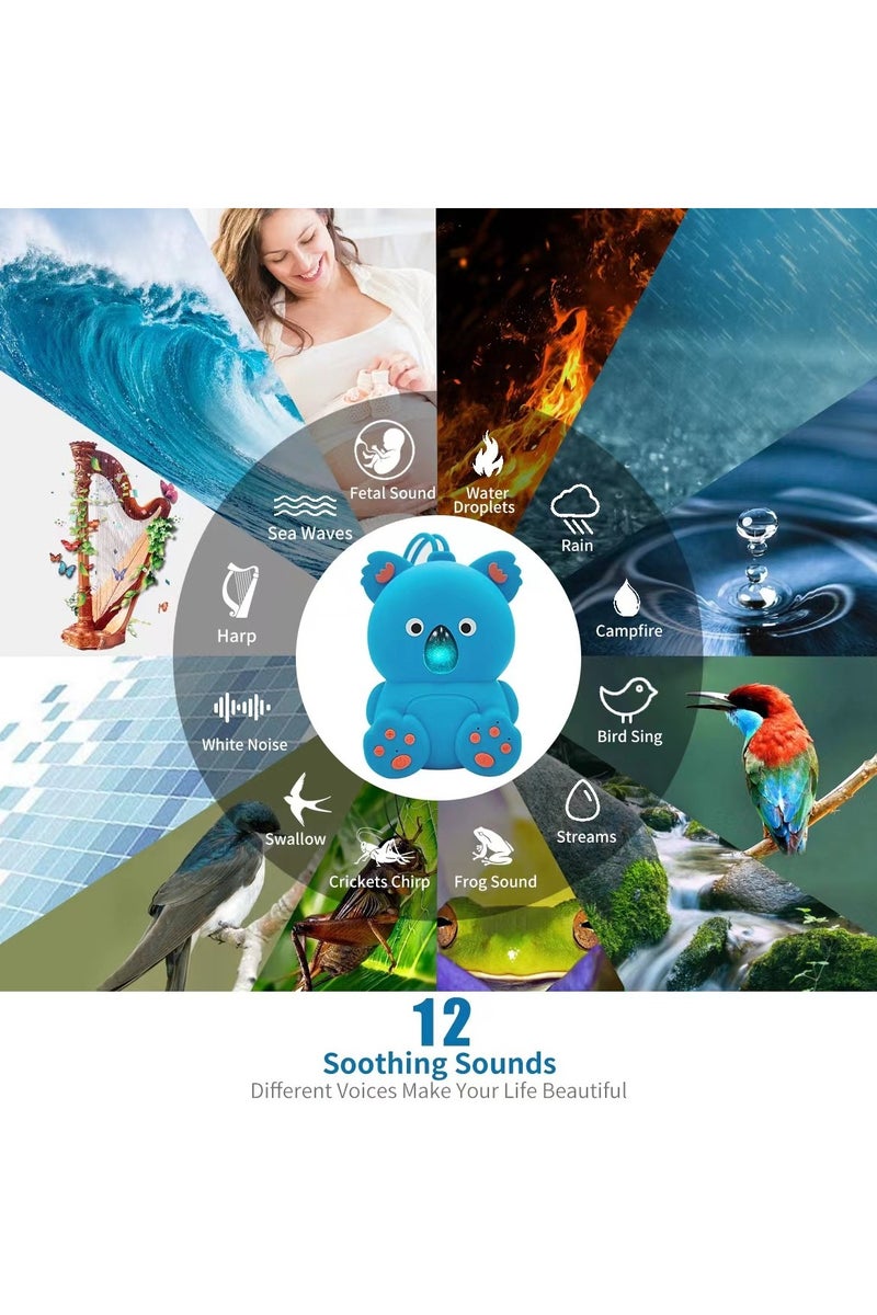 Luminous portable koala doll, timed baby white noise sleep aid Bluetooth music player speaker - Image 3