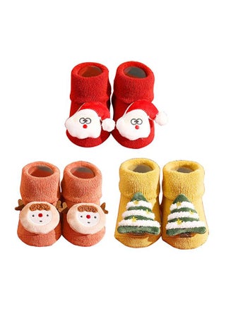 3 Pair Baby Christmas Socks Baby Non Slip Socks Cartoon Thicken Floor Socks for Baby Boys Girls Fluffy Cuddly Funny Socks - pzsku/Z7EFCFF6A9FF488B5D6E0Z/45/_/1732166894/3bf70ebf-1265-42f1-bd66-7fa26a792004