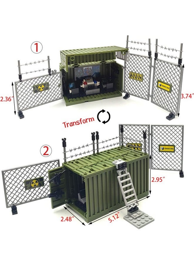 ZHX WW2 Army Military Guns Weapons and Armor Toy Thunder Containers Command Operations Building Block Toy Battle Sets for Kids - Image 2