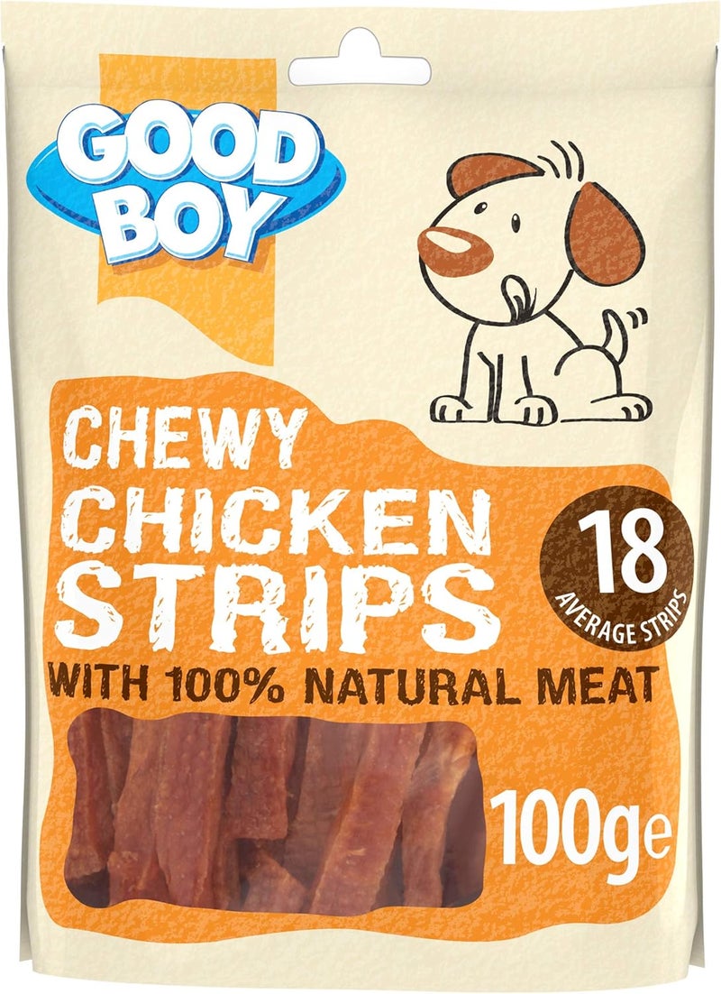 Good Boy Armitage Good Boy Chewy Chicken Strips 100gm Dog Treat - Image 1