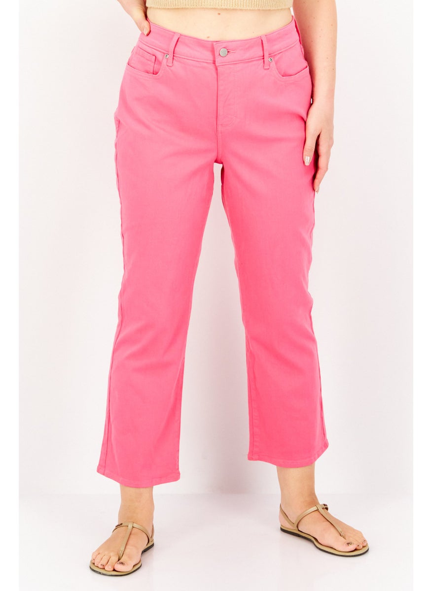 NYDJ - Women Straight Fit Plain Stretchable Denim, Pink - Image 1