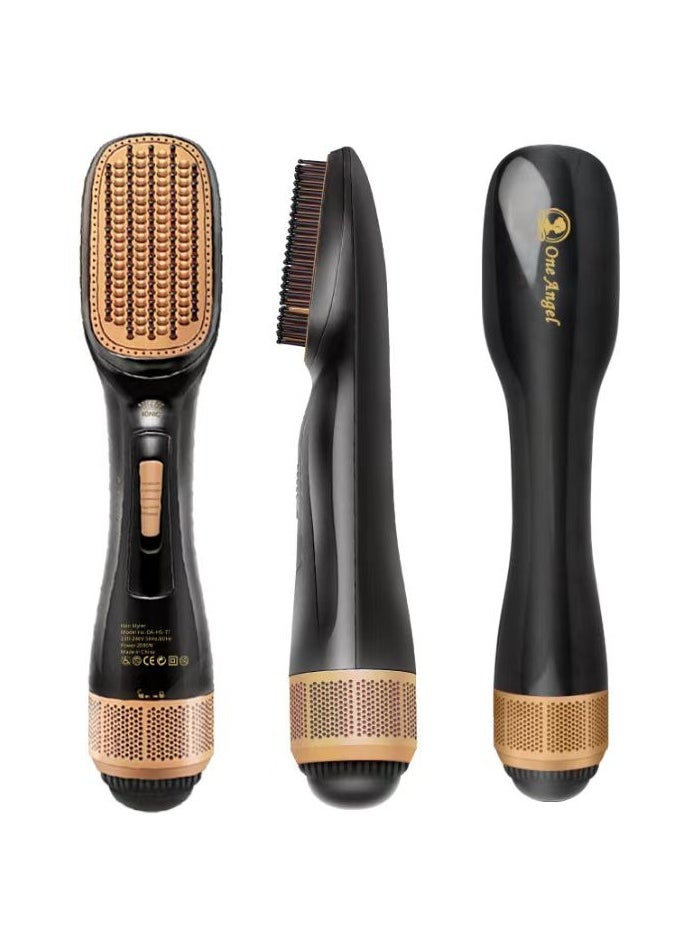 IONIC One Angel Hair Styler One-Step Hot Air Stylers, 2000W Hair Dryer & Volumizer Styler Hot Air Brush (Black)  - Image 4