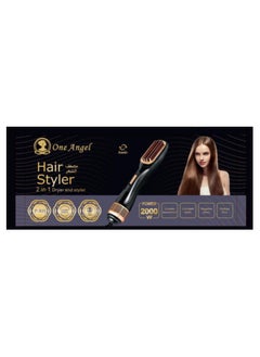 IONIC One Angel Hair Styler One-Step Hot Air Stylers, 2000W Hair Dryer & Volumizer Styler Hot Air Brush (Black)  - Image 5