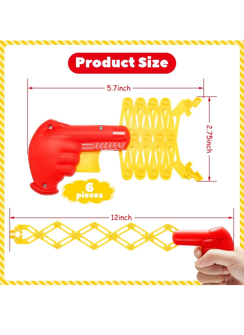 ماركة غير محددة Extendable Arm Grabber Toys, 6Pcs 12 Inch Long Toy Reacher Robot Grappling Hook Gun Claw for kids Party Favors Toys  - Image 5