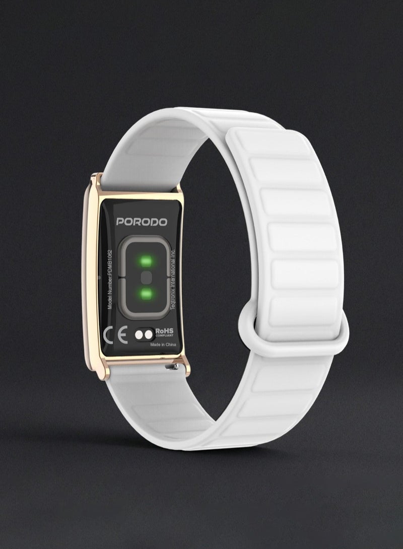 porodo Screenless Magnetic Fitness Band with Heart Rate and Blood Oxygen Monitoring, IP68 Waterproof, 30-Day Battery, Bluetooth 5.4 Activity Tracker for Android and iOS, Trackfit X - Image 4