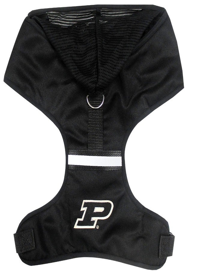 Pets First Collegiate Pet Accessories, Purdue Boilermakers Hooded Harness, Size Small - Image 1