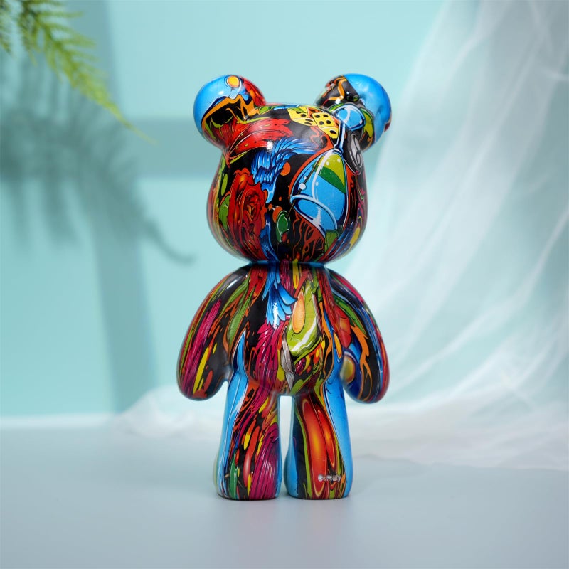 Coniuty Resin Bear Statue Decor for Home, Animal Sculpture Ornament for Indoor Room (Type D) - Image 3