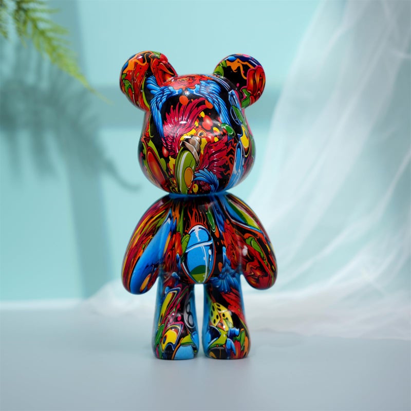 Coniuty Resin Bear Statue Decor for Home, Animal Sculpture Ornament for Indoor Room (Type D) - Image 1