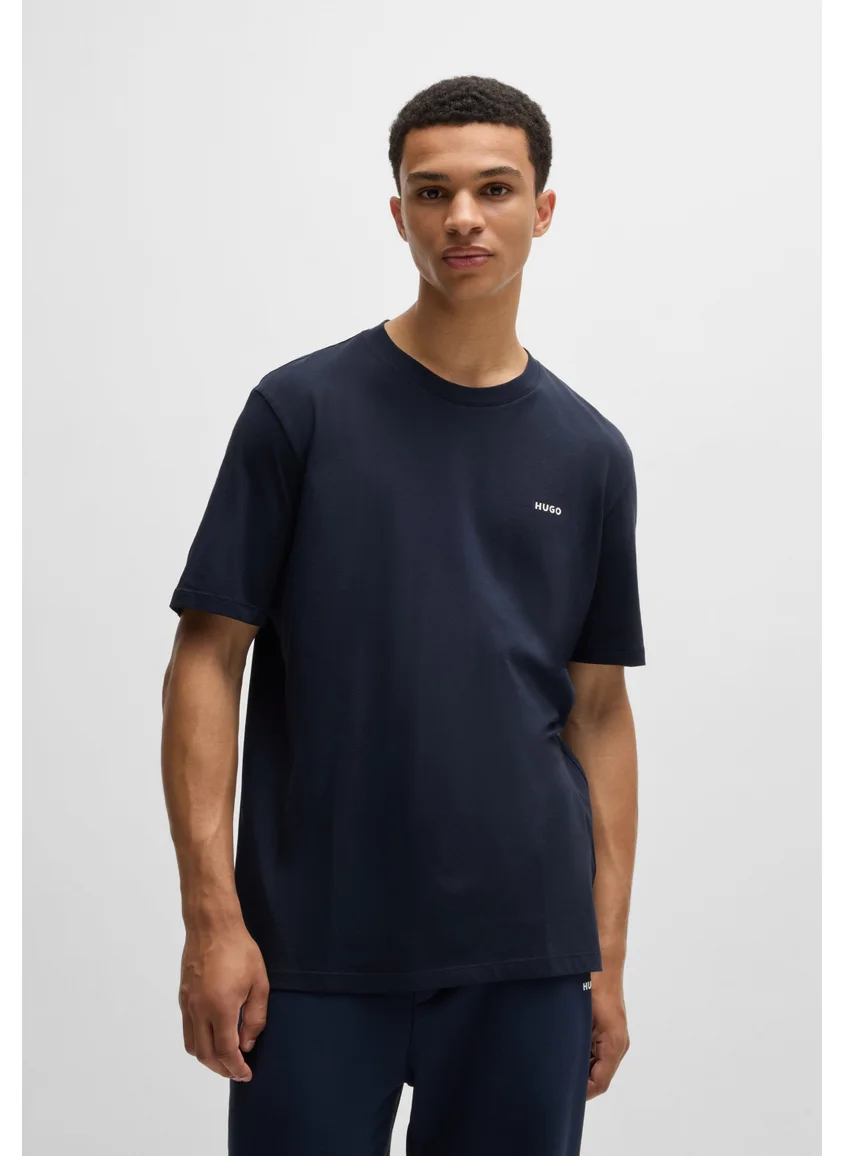 هوجو Cotton-jersey T-shirt with logo print