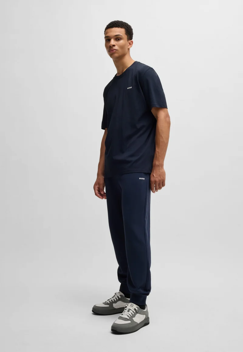 HUGO Cotton-jersey T-shirt with logo print
