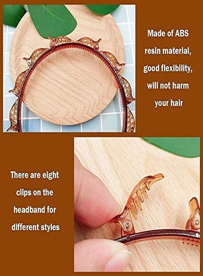 MIRARIYA Double Layer Twist Plait Headband Hairpin Double Bangs Hairstyle Hair Tools for Women Girls.(Multicolour) (pack of 1) - Image 5
