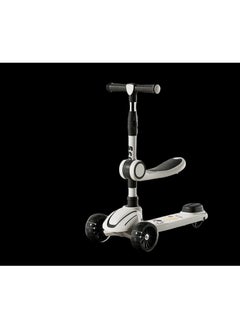 This attractively colored three-wheeled kids' scooter features a stylish design and a sturdy frame that provides stability and safety during play. It features light-up wheels for added fun and a comfortable, adjustable handlebar to accommodate different developmental stages. Ideal for children developing balance and motor skills in a fun and safe way.