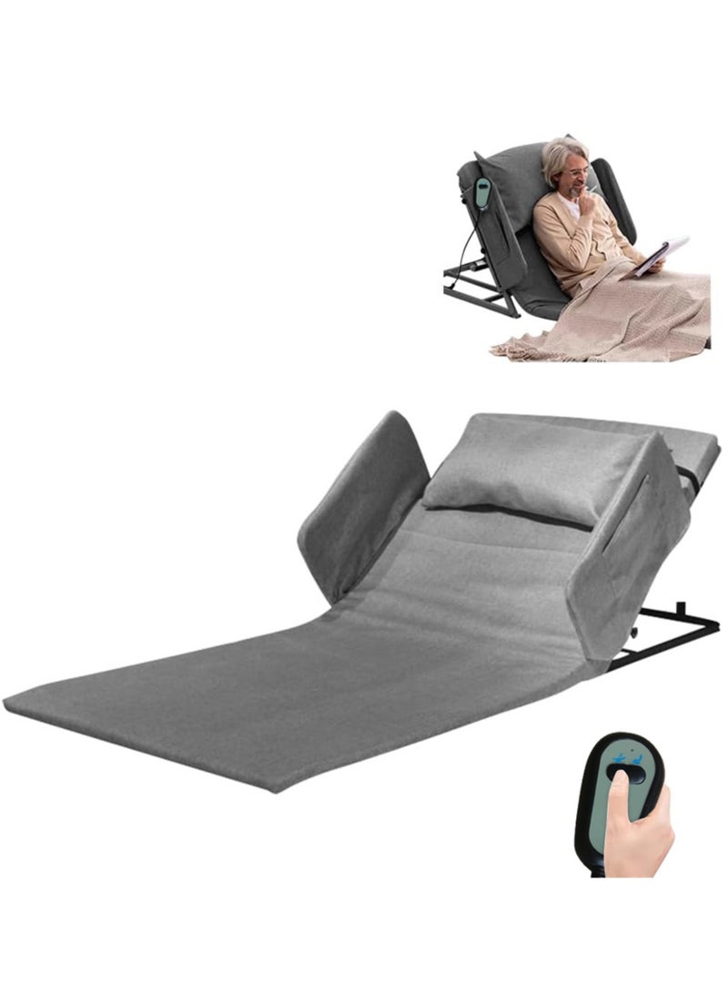 JOUDIYA Electric Sit Up Bed Backrest with Remote and Armrests, Adjustable Getting Up Assist Device for Elderly, Patient, Home Care, Lumbar and Neck Support, Reclining 5–65° - Image 1