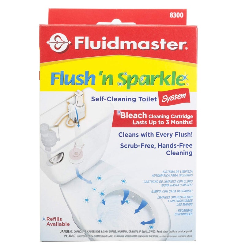 Fluidmaster 8300P8 Flush 'N' Sparkle Toilet Bowl Cleaning System - Image 2