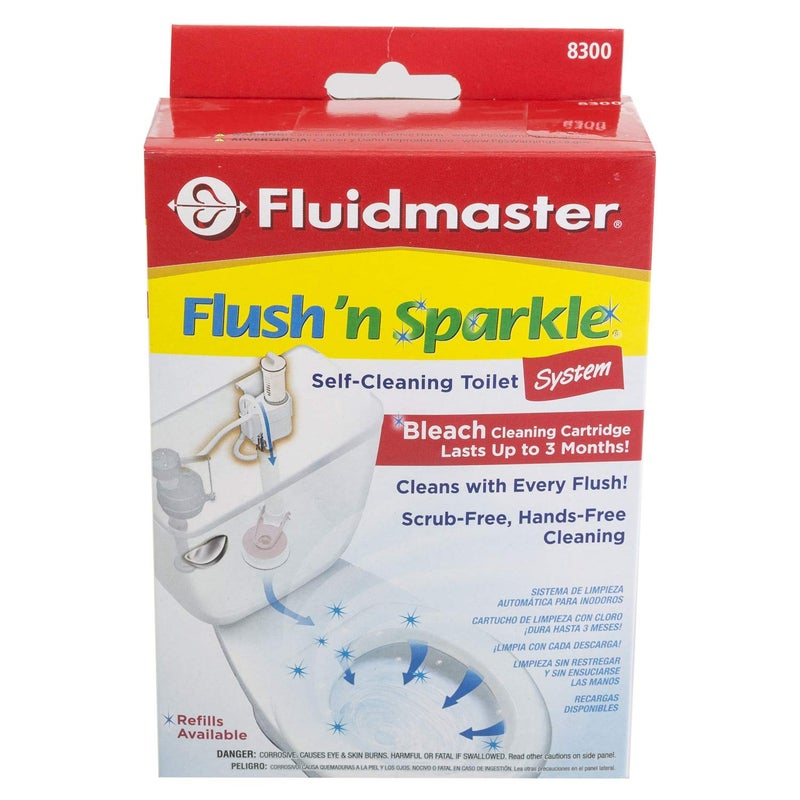 Fluidmaster 8300P8 Flush 'N' Sparkle Toilet Bowl Cleaning System - Image 1