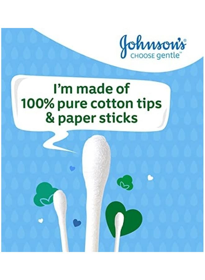 Johnson's 600-Piece Baby Cotton Buds (3 packs of 200) - Image 3