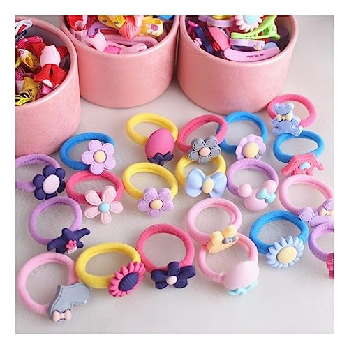 NEOBABY Hair Bands with Cartoon Characters Stickers Elastic Rubber Bands Hair Accessories |Fancy Design Toddler | Multicolor for Baby Girls and Kids (Assorted, 6 Pairs) - Image 4