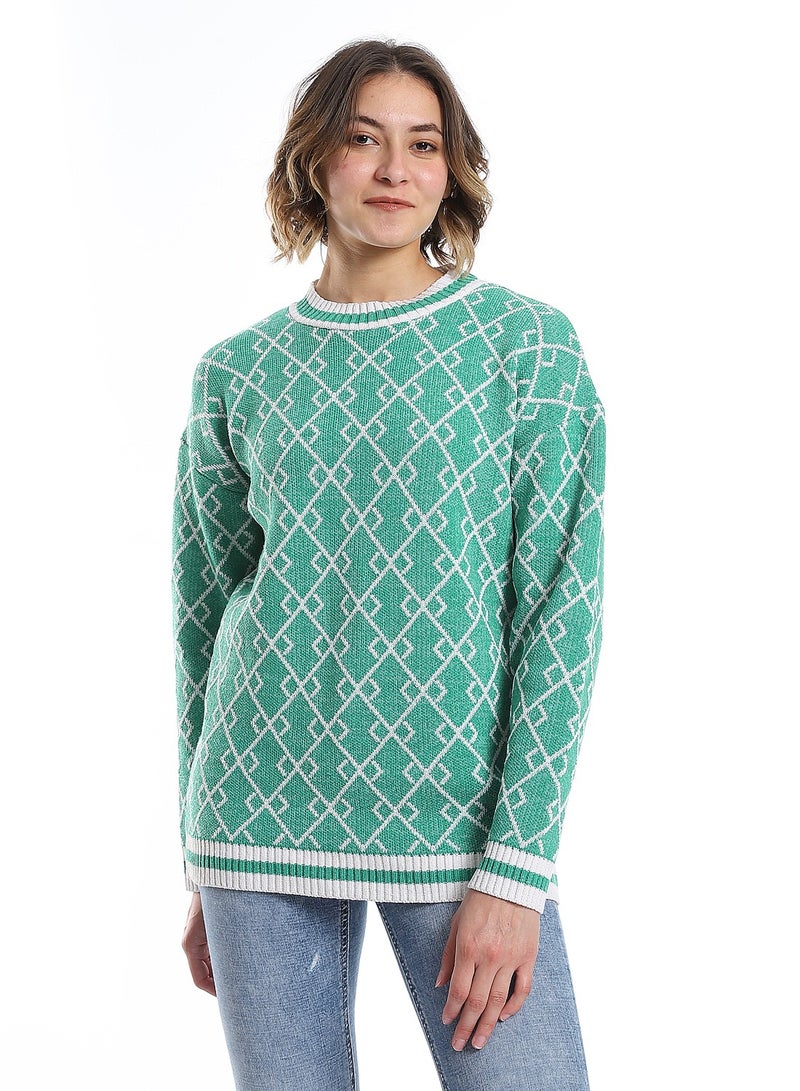 Caesar Women Wool Pullover With Round Neck - Image 1