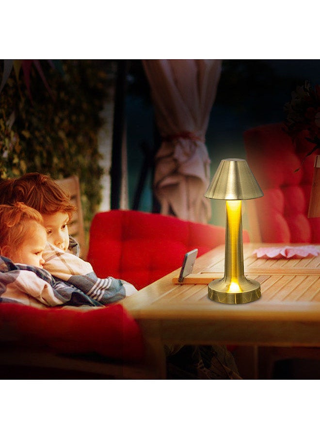 Generic LEDs Desk Lamp Nightstand Light for Bedroom Living Room Rose Gold  - Image 4