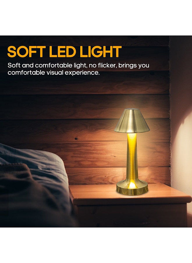 Generic LEDs Desk Lamp Nightstand Light for Bedroom Living Room Rose Gold  - Image 3