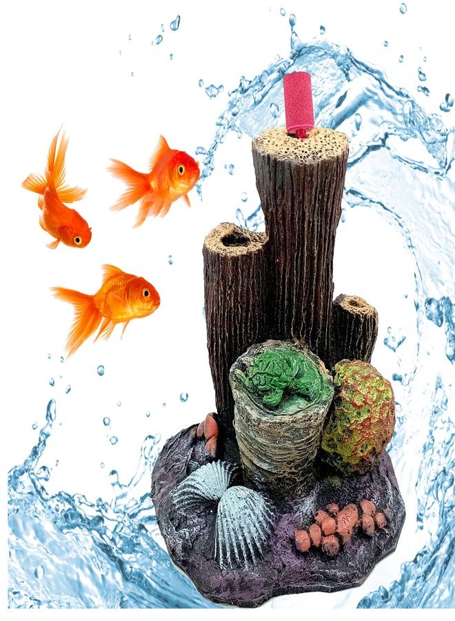 Smiling Pets Aquarium Fish Tank Artificial Coral Ornament for Aquarium Decoration, Colorful Coral Reef for Aquarium Decor, Artificial Resin Fish Tank Decor - Image 1