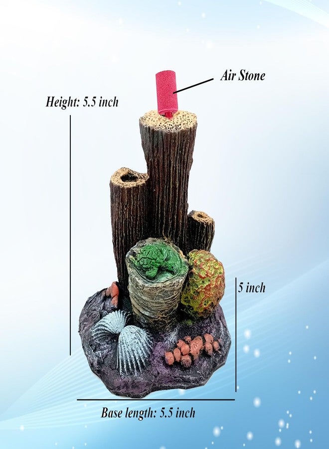 Smiling Pets Aquarium Fish Tank Artificial Coral Ornament for Aquarium Decoration, Colorful Coral Reef for Aquarium Decor, Artificial Resin Fish Tank Decor - Image 2