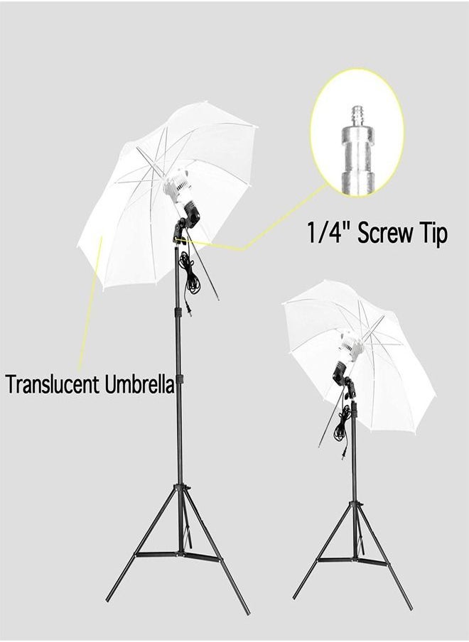PADOM - Padom Photography Video Studio Lighting Kit Umbrella Softbox Set Continuous Lighting for Photo Studio Product, Portrait and Video Shooting Photography - Image 1