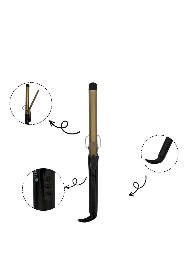Gjarrah Professional Hair Curler 19mm Gold/Black  - Image 5