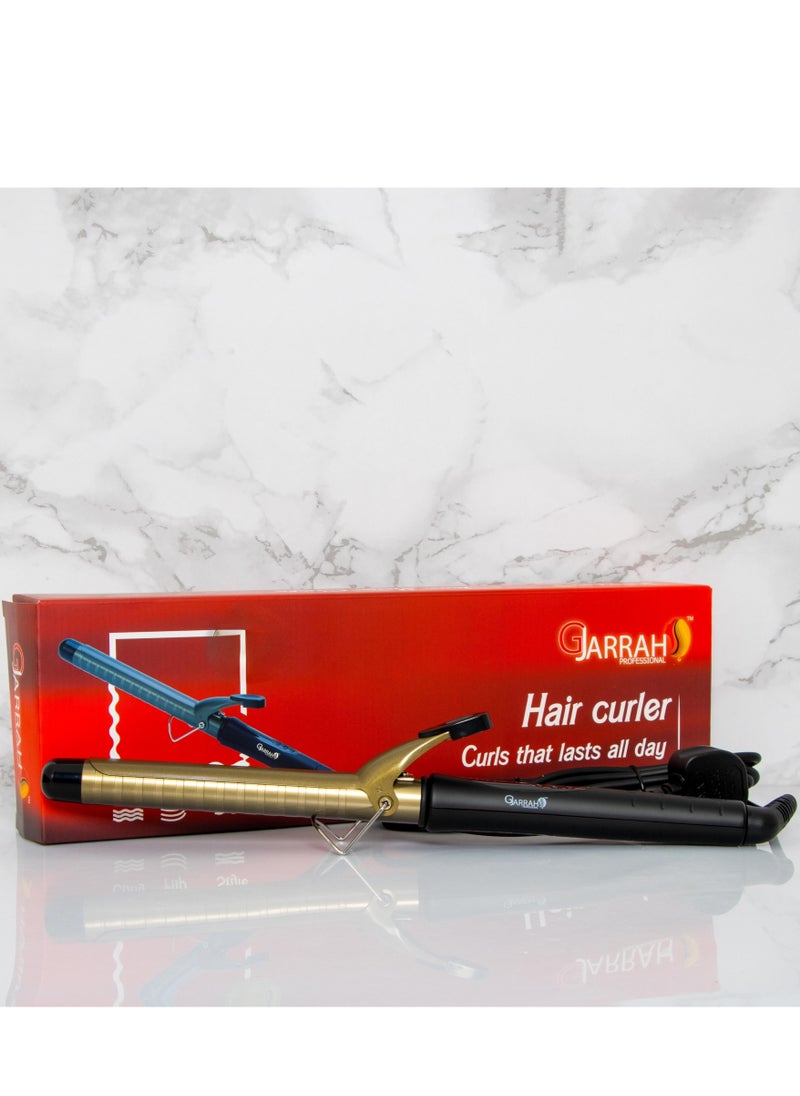 Gjarrah Professional Hair Curler 19mm Gold/Black  - Image 2
