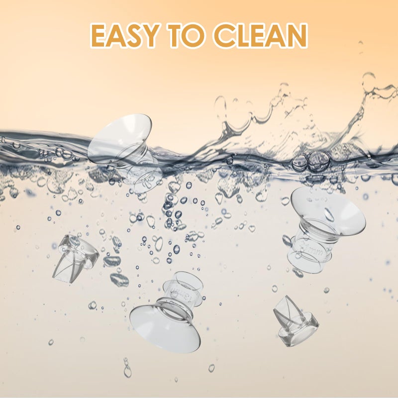 Ultrafire 10PCS Flange Inserts 13/15/17/19/21mm for 24mm Flange/Shield of Most Pumps, Breast Pump Accessories Compatible with S9/S9pro/S12/S12pro, Including Extra 2-Pack Duckbill Valve - Image 5