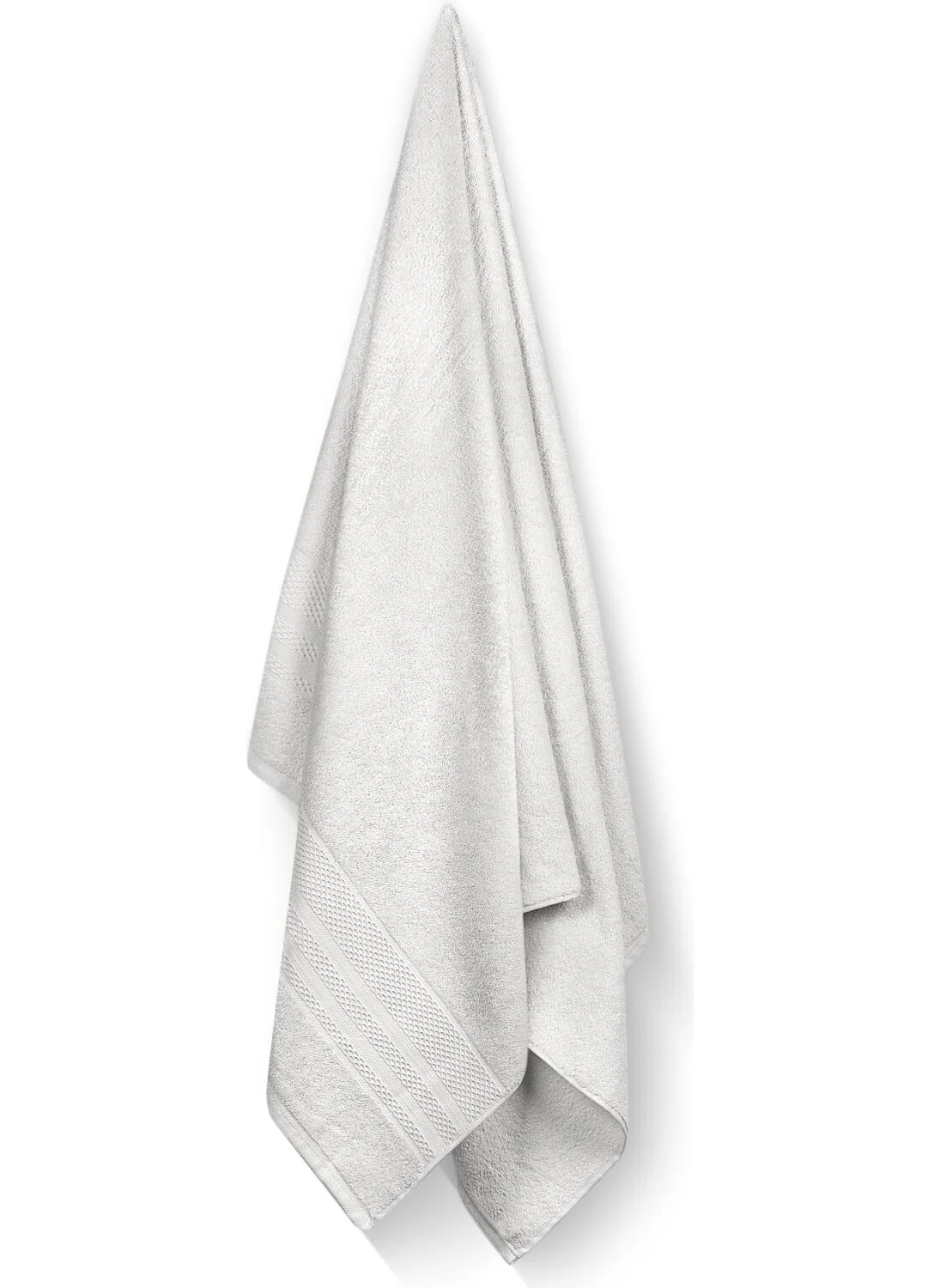 Bluenity Natural Cotton Bath Towel Soft Rare 90X150 White