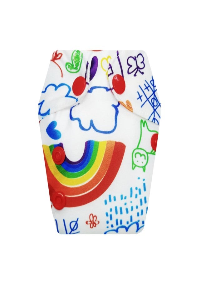Dumbledo Premium Newborn Cloth Diaper with Integrated Soaker (Pack of 5) | Dry Feel and Comfortable | Leakproof | Easy to Clean | Trusted by Moms | 0 - 4 Months | Unisex Baby - Image 3
