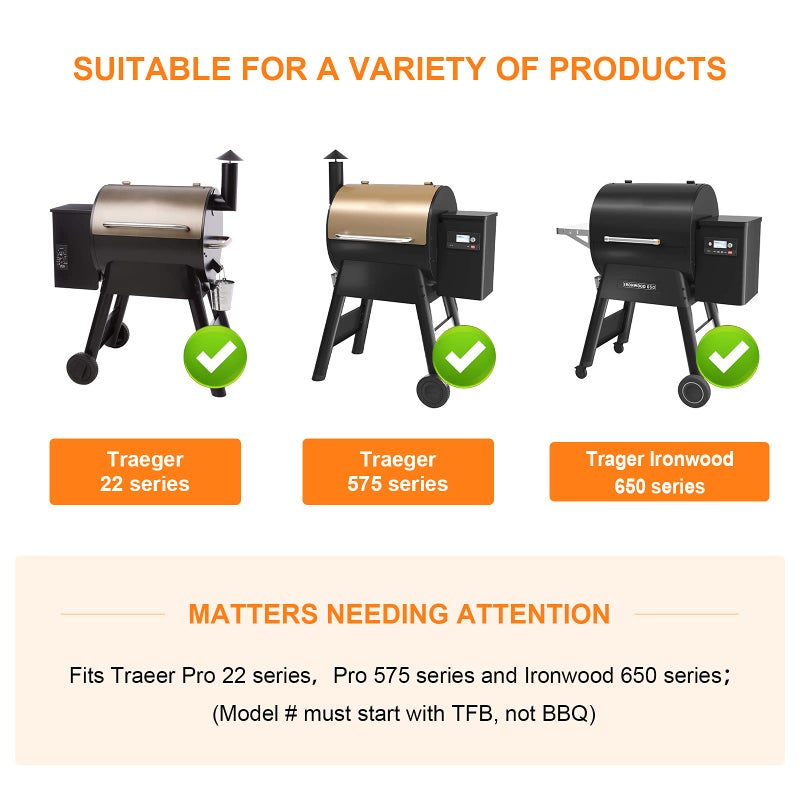 Utheer Folding Front Shelf for Traeger Pro 22, Pro 575, Ironwood 650 Pellet Grills, BAC362 Grill Accessory 25" x 12", Heavy-Duty Steel Table Supports 60 LBS, Foldable Prep & Storage Station - Image 5