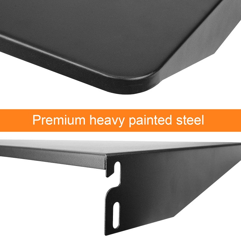 Utheer Folding Front Shelf for Traeger Pro 22, Pro 575, Ironwood 650 Pellet Grills, BAC362 Grill Accessory 25" x 12", Heavy-Duty Steel Table Supports 60 LBS, Foldable Prep & Storage Station - Image 3