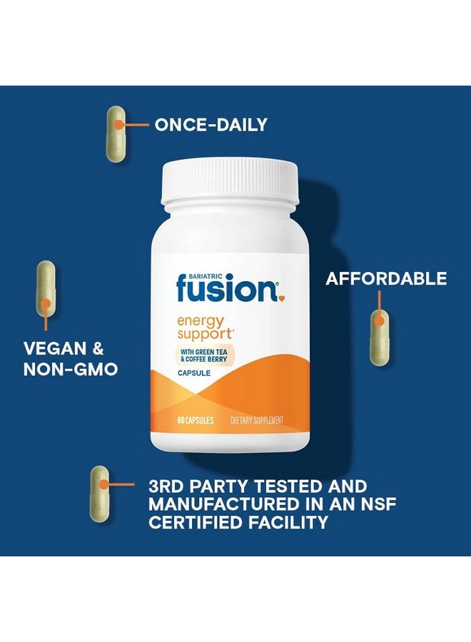 Bariatric Fusion B Vitamins for Energy Support | B-Complex with 70mg Natural Caffiene | Vegan Capsules | Bariatric Vitamins for Women and Men | Gluten, Dairy and Soy Free | Non-GMO | 60 Count - Image 3