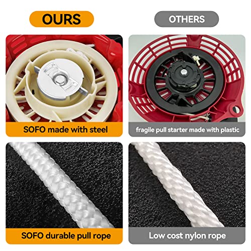Sofo GX390 Pull Start Assembly OEM Recoil Starter for Honda GX340 GX390 11hp 13hp for Predator 420cc Engine Pull Cord Replacement Pressure Washers Water Pump Pull Starter Replaces#28400-ZE3-W01ZA - Image 5