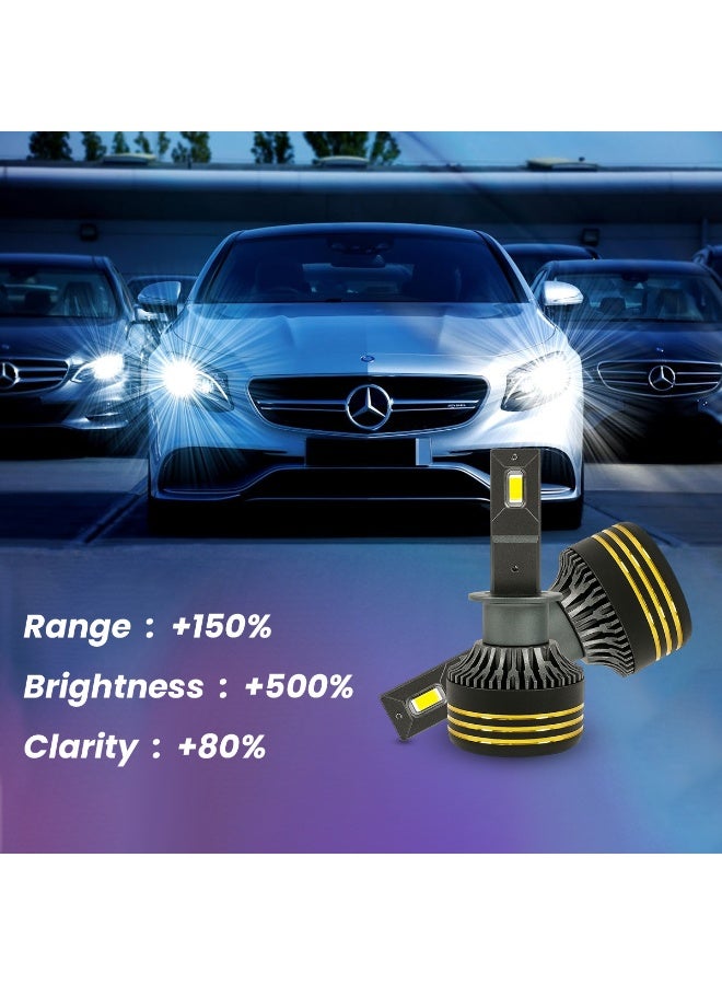 سبايدر لمبات المصابيح الأمامية Spider M8 Pro Silver H1 LED بقوة 130 واط و30000 لومن ودرجة حرارة اللون 6500 كلفن ومقاومة للماء IP65 مصنوعة من الألومنيوم 6063 شعاع فائق التركيز 12 فولت - 24 فولت وعمر افتراضي طويل يصل إلى 30000 ساعة ومجموعة تحويل LED عالية الأداء للسيارات والدراجات النارية - Image 3